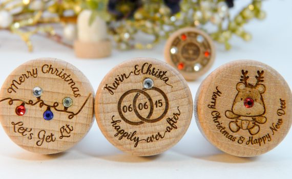 BLING RHINESTONE CRYSTAL Personalized Wine Stopper Designs