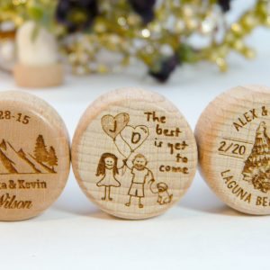 Destination Wedding Personalized Wine Stoppers