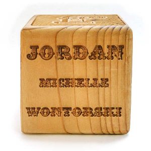 personalised wooden blocks baby