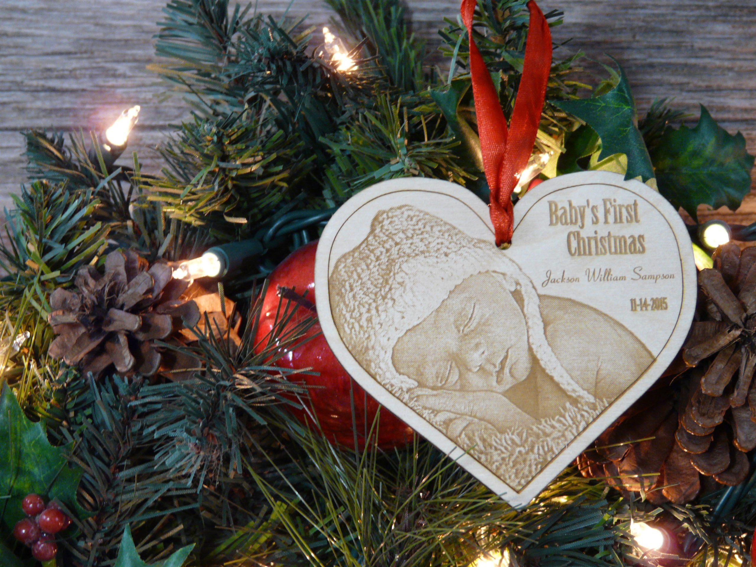 Baby's First Christmas Photo Ornament