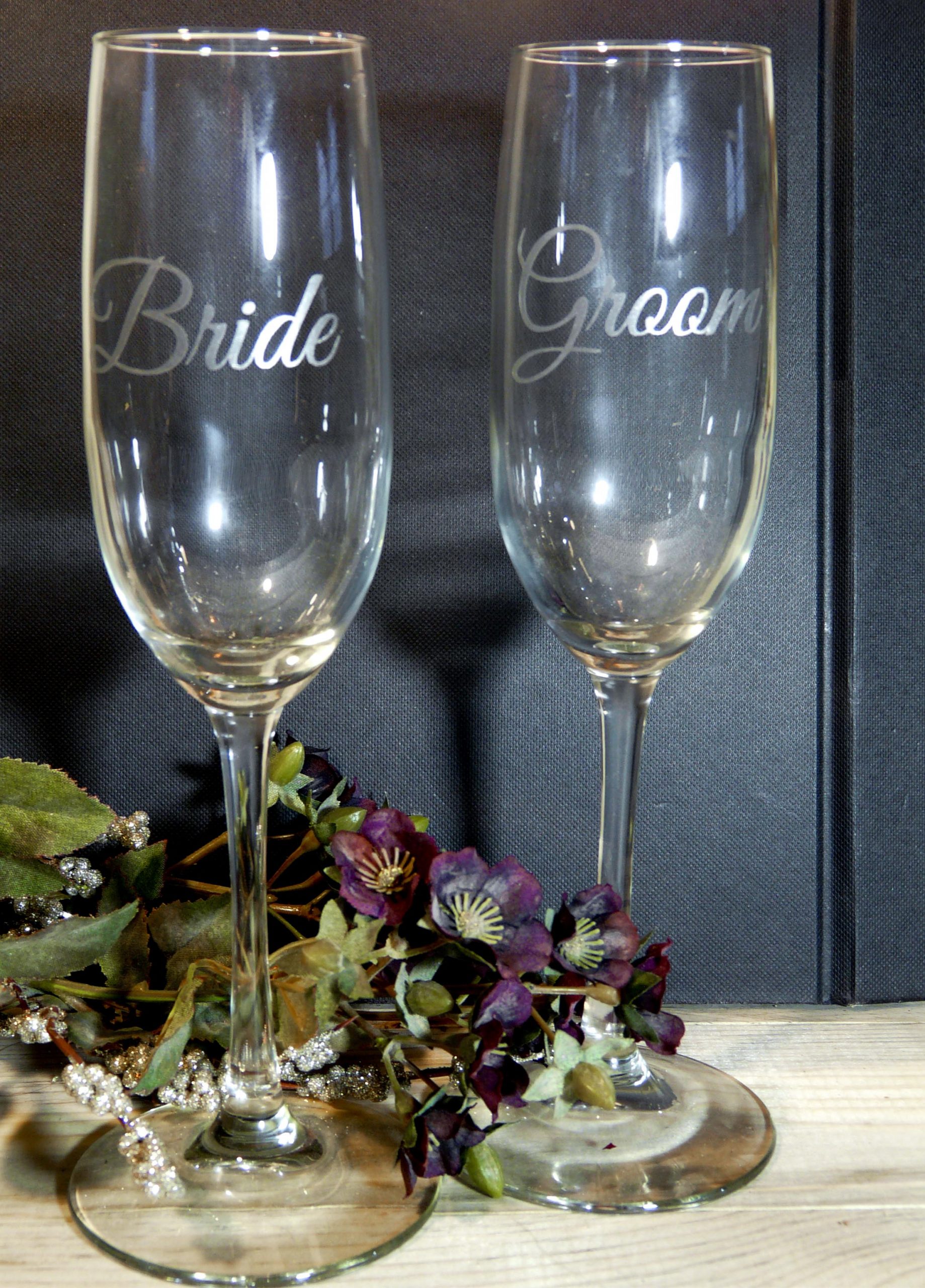 Wedding Party Champagne Flutes