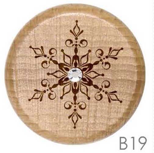 B19 -Snowflake Rhinestone Crystal Personalized Wine Stopper