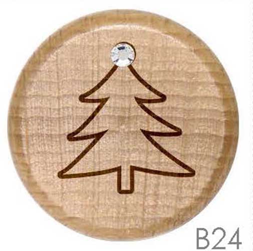 B24 - Elegant Christmas Tree Rhinestone Crystal Personalized Wine Stopper