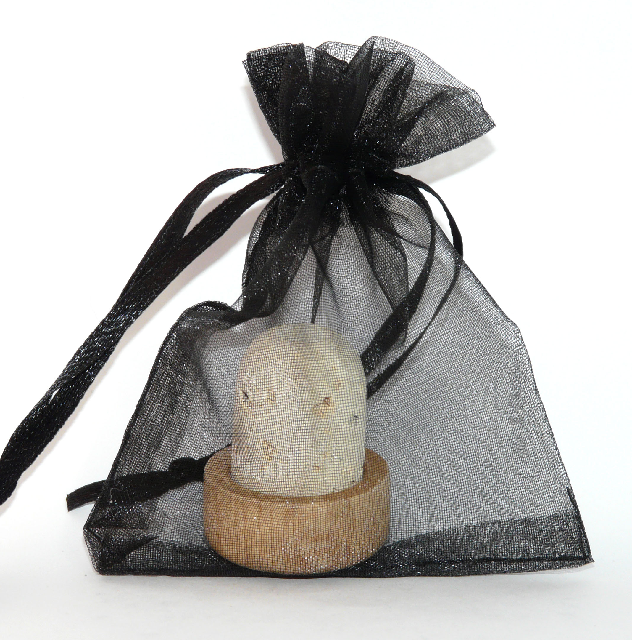 Black 3 x 4 organza favor bags