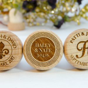 name monogram personalized wine stoppers