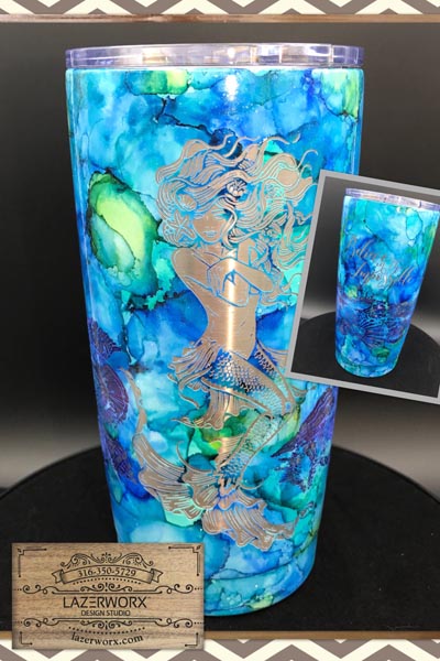 Alcohol Ink Tumbler | Personalized Tumblers