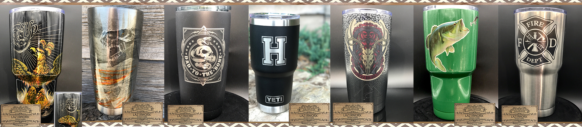 Creative Gifts for Men - Laser Engraved Manly Custom Tumblers