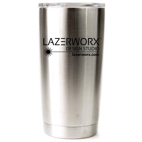 Laser engraved Yeti, RTIC, or Ozark Stainless Steel Tumbler with Company Logo, 20 oz