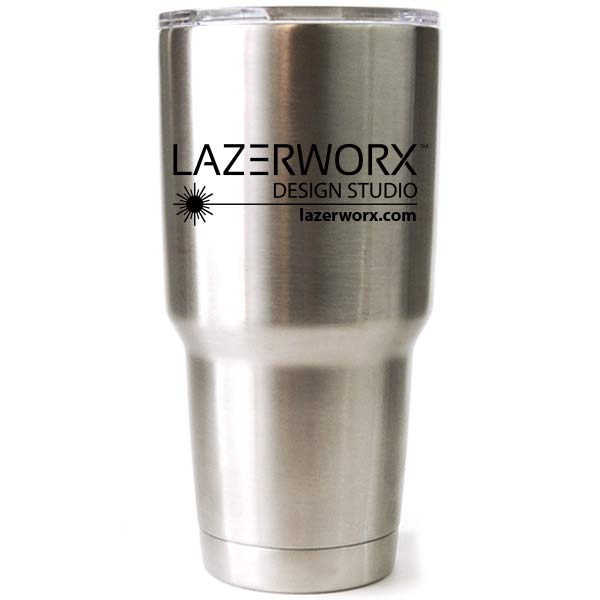 Engraved Yeti, RTIC, or Ozark Stainless Steel Tumbler with Company Logo, 30 oz