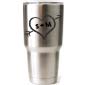 Personalized Engraved Yeti Wedding Heart