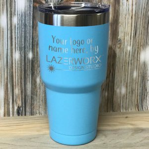 Logo Laser Engraved Yeti / Ozark Trail 30 oz Stainless Steel Tumbler Mug